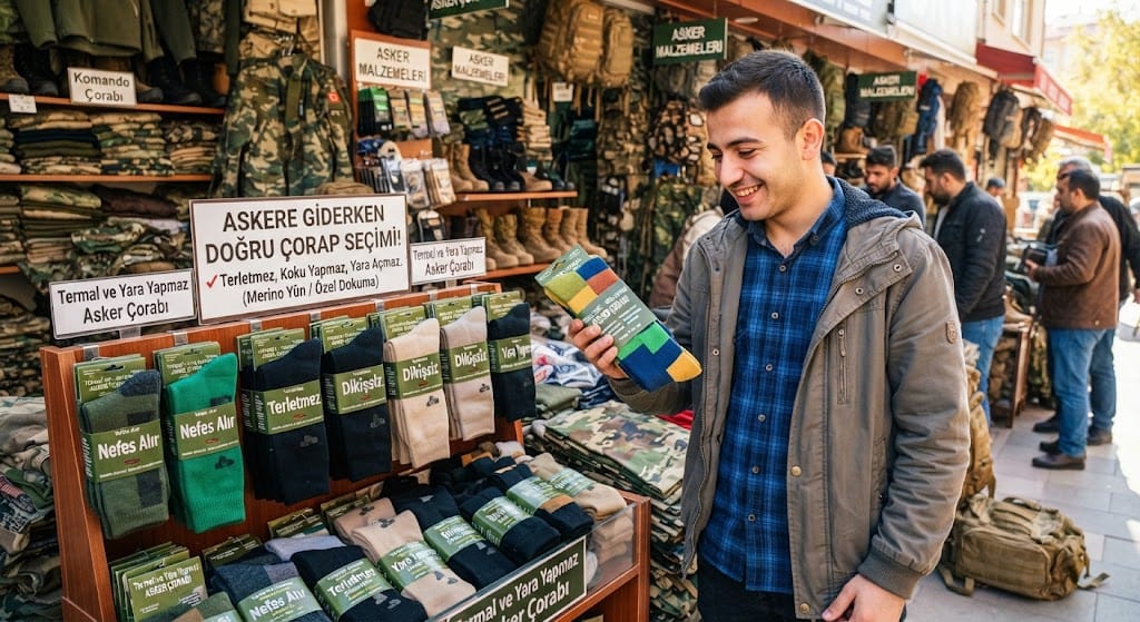 Hangi Çorap Askerde Terletmez ve Yara Yapmaz? (Askere Giderken Çorap Alışverişi)