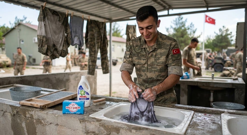 Çamaşır Yıkama Derdine Son: Askerde Elde Yıkama İçin Hangi Malzemeler Gerekli?