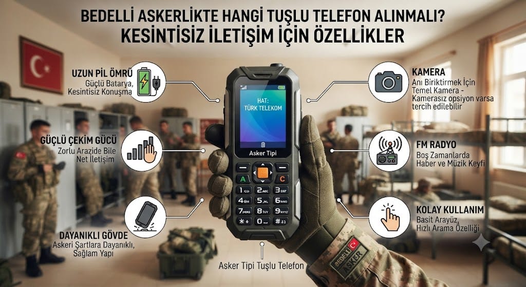 Bedelli Askerlikte Hangi Tuşlu Telefon Alınmalı? Kesintisiz İletişim İçin Özellikler